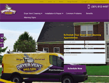 Tablet Screenshot of dcdryervent.com